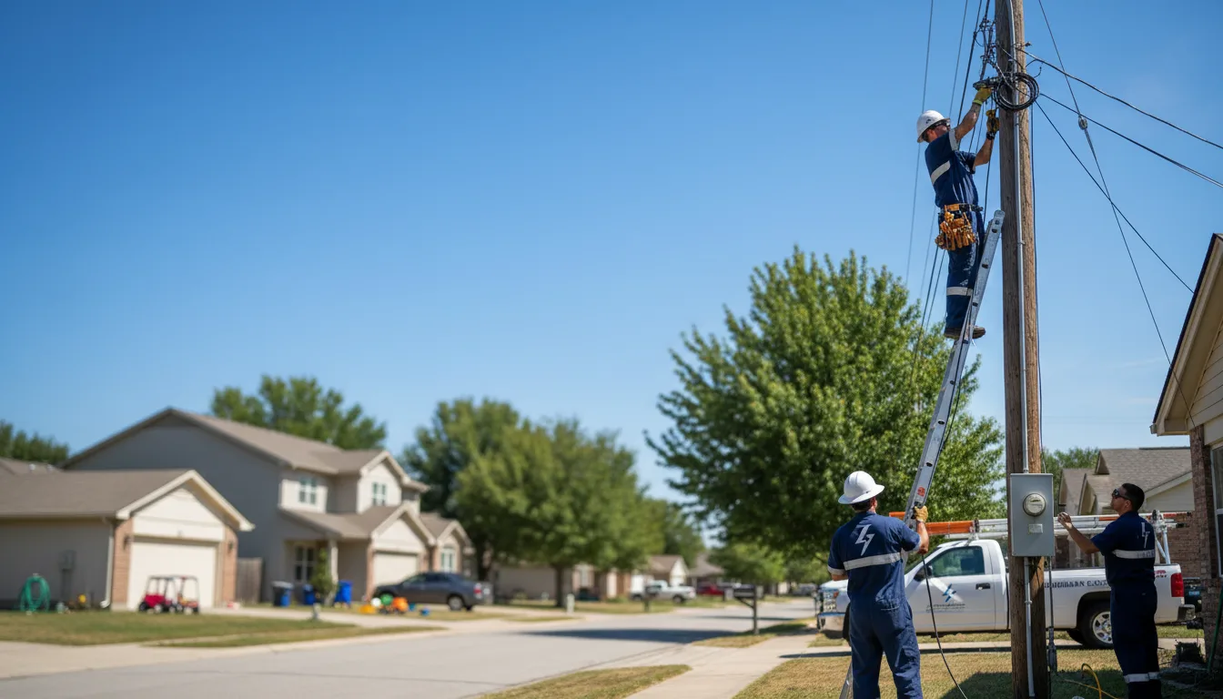 Residential electrician providing installation services in Brookhaven, GA